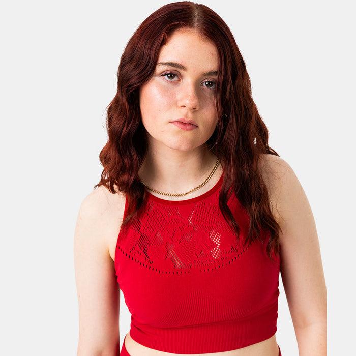 Capelli MTV WOMEN'S SPORTY SCULPT LONGLINE SEAMLESS BRA Collegiate Red