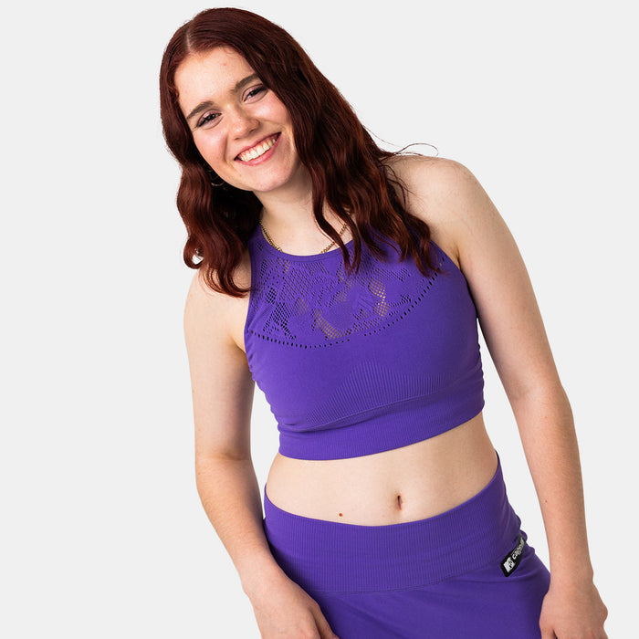 Capelli MTV WOMEN'S SPORTY SCULPT LONGLINE SEAMLESS BRA Violet