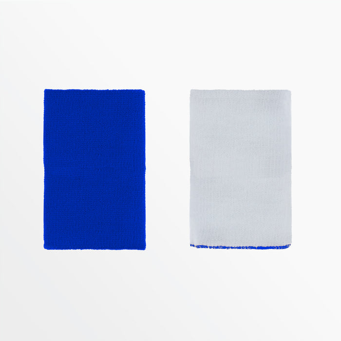 Capelli REVERSIBLE EXTRA WIDE WRISTBANDS Royal Blue