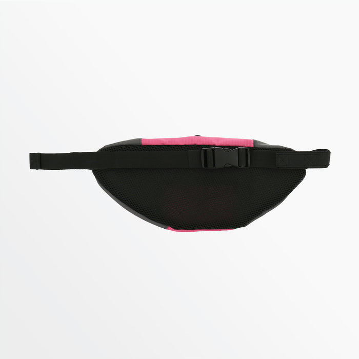 Capelli WAIST PACK WITH ZIPPERED POCKED AND REFLECTIVE ACCENTS Neon Pink