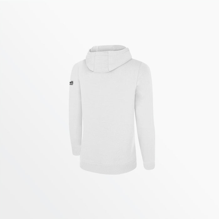 Capelli WOMEN'S BASICS FLEECE PULLOVER HOODIE WITH SLEEVE LOGO White
