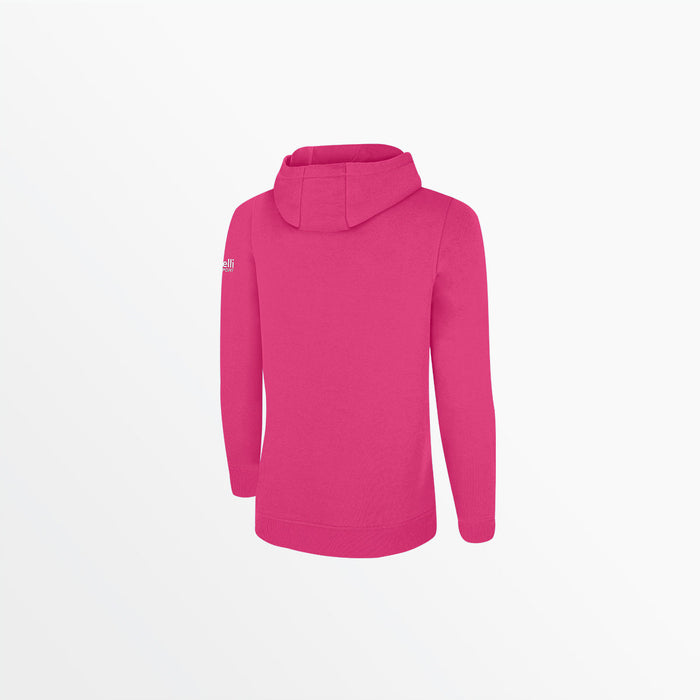 Capelli WOMEN'S BASICS FLEECE PULLOVER HOODIE WITH SLEEVE LOGO Pink