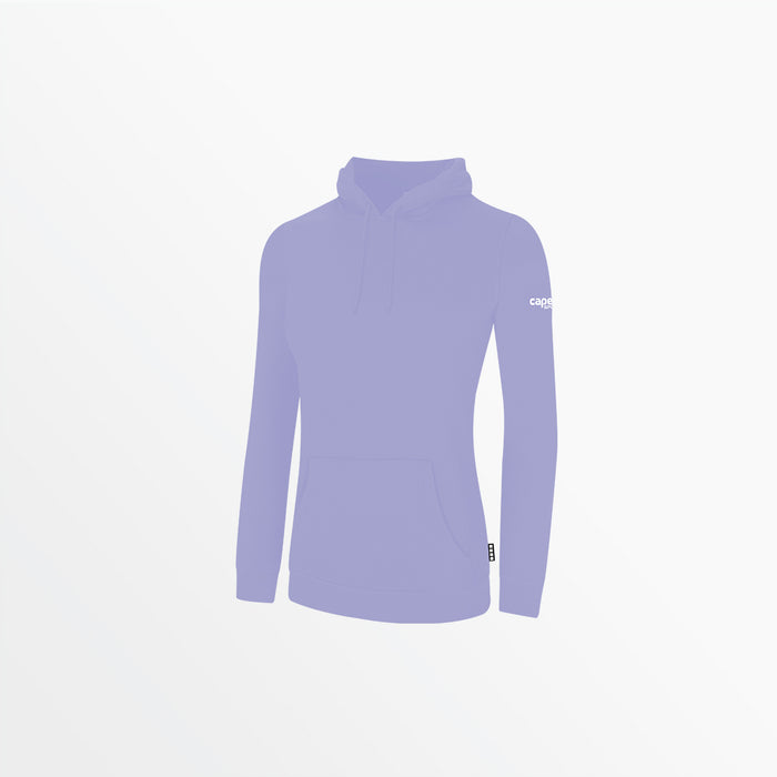 capelli WOMEN'S BASICS FLEECE PULLOVER HOODIE WITH SLEEVE LOGO Lavender