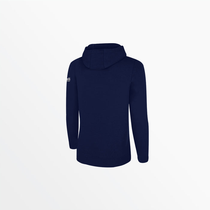 Capelli WOMEN'S BASICS FLEECE PULLOVER HOODIE WITH SLEEVE LOGO Navy