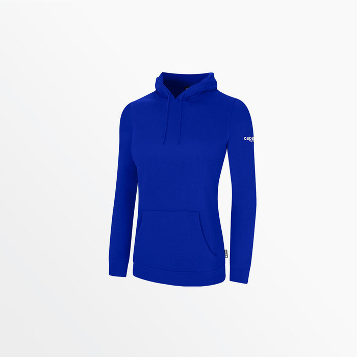 capelli WOMEN'S BASICS FLEECE PULLOVER HOODIE WITH SLEEVE LOGO Royal Blue