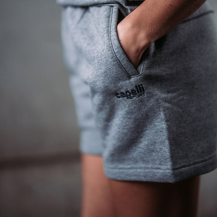 capelli WOMEN'S BASICS FLEECE SHORTS Light Heather Grey