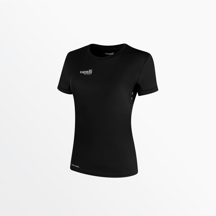 capelli WOMEN'S BASICS I SHORT SLEEVE TRAINING TOP Black