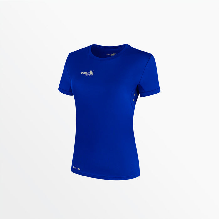 capelli WOMEN'S BASICS I SHORT SLEEVE TRAINING TOP Royal Blue