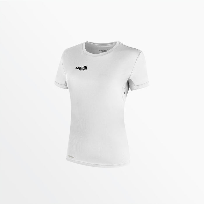capelli WOMEN'S BASICS I SHORT SLEEVE TRAINING TOP White