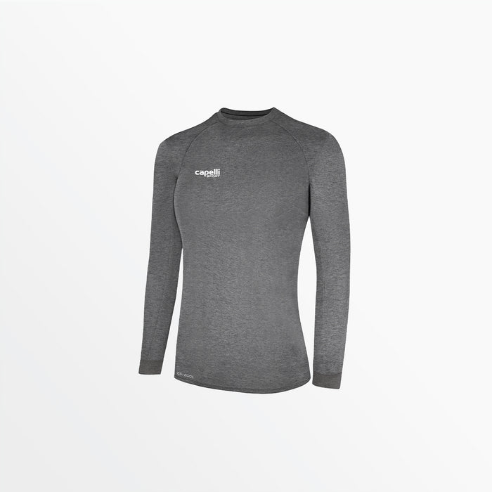 capelli WOMEN'S BASICS ⅠⅠ LONG SLEEVE TRAINING JERSEY Dark Heather Grey