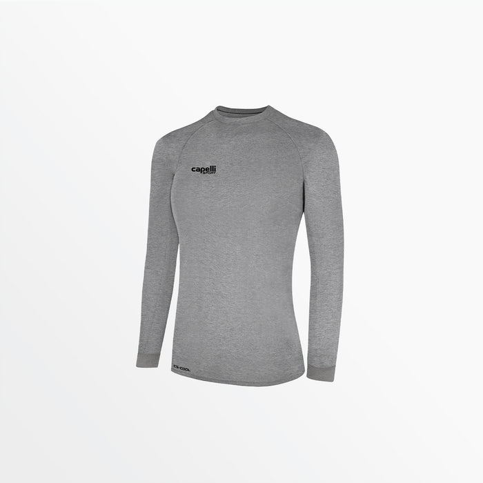 capelli WOMEN'S BASICS ⅠⅠ LONG SLEEVE TRAINING JERSEY Light Heather Grey