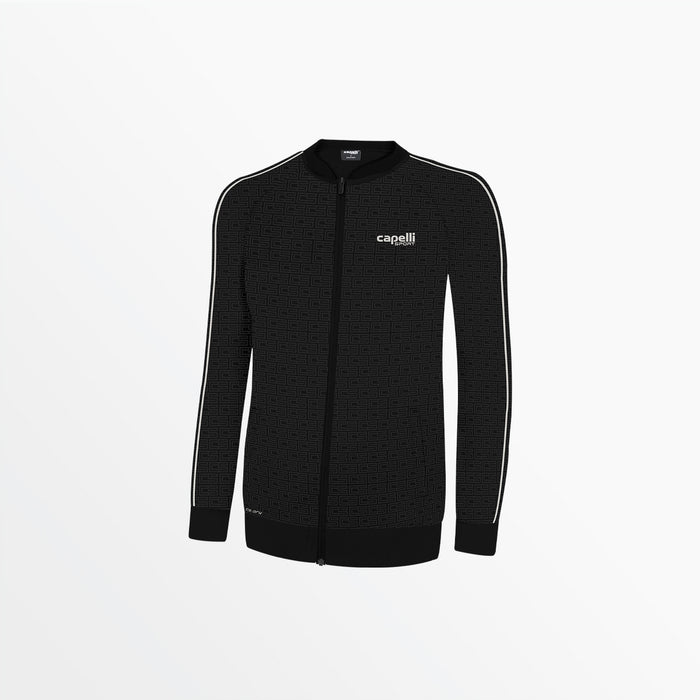 capelli WOMEN'S BASICS ⅠⅠ MONOGRAM TRACK JACKET Black