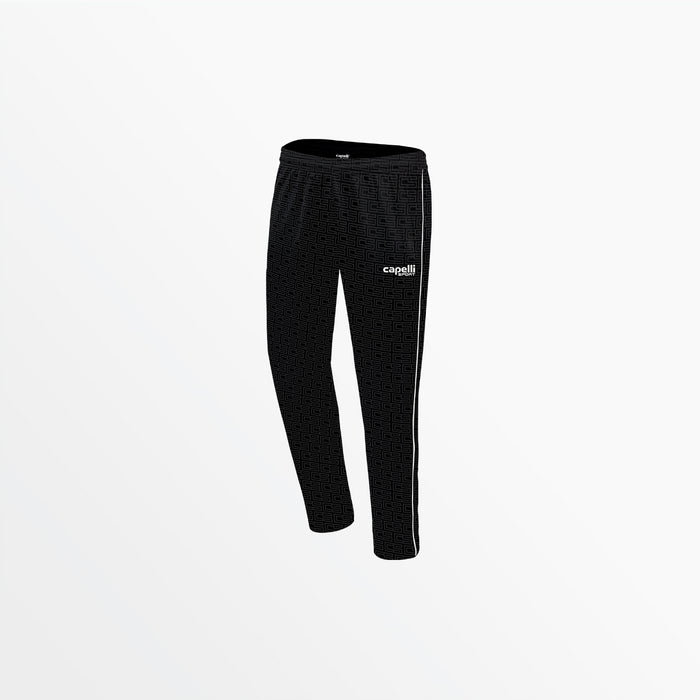 capelli WOMEN'S BASICS ⅠⅠ MONOGRAM TRACK PANTS Black