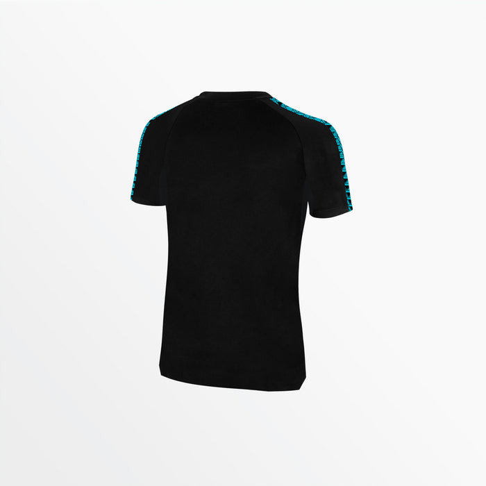 Capelli WOMEN'S BASICS ⅠⅠ TRI SHORT SLEEVE TOP Black Turquoise