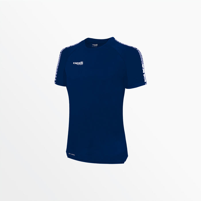 capelli WOMEN'S BASICS ⅠⅠ TRI SHORT SLEEVE TOP Navy
