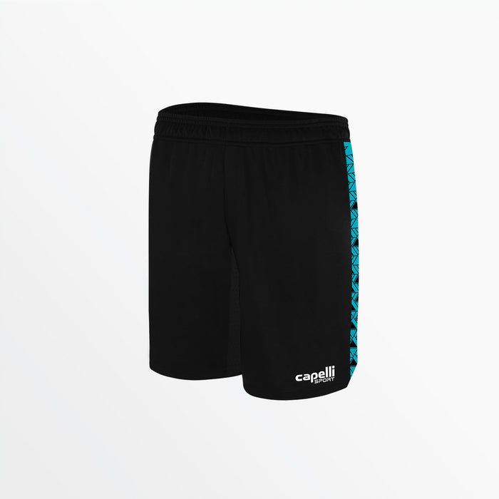 capelli WOMEN'S BASICS ⅠⅠ TRI TRAINING SHORTS WITH POCKETS Black Turquoise