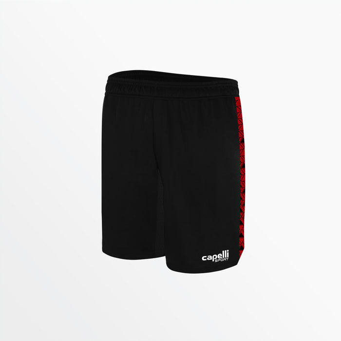 capelli WOMEN'S BASICS ⅠⅠ TRI TRAINING SHORTS WITH POCKETS Black Red