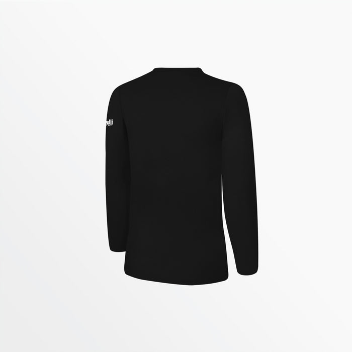 Capelli WOMEN'S BASICS LONG SLEEVE COTTON TEE Black