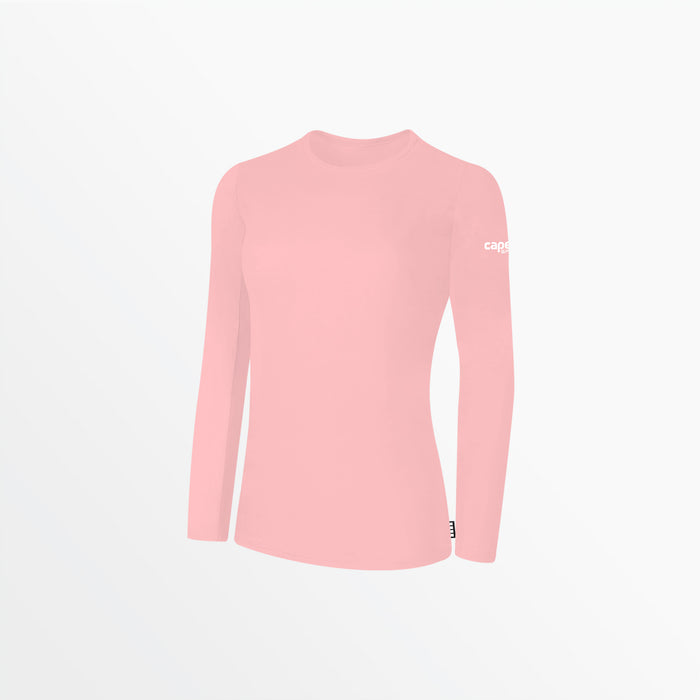 capelli WOMEN'S BASICS LONG SLEEVE COTTON TEE Blush