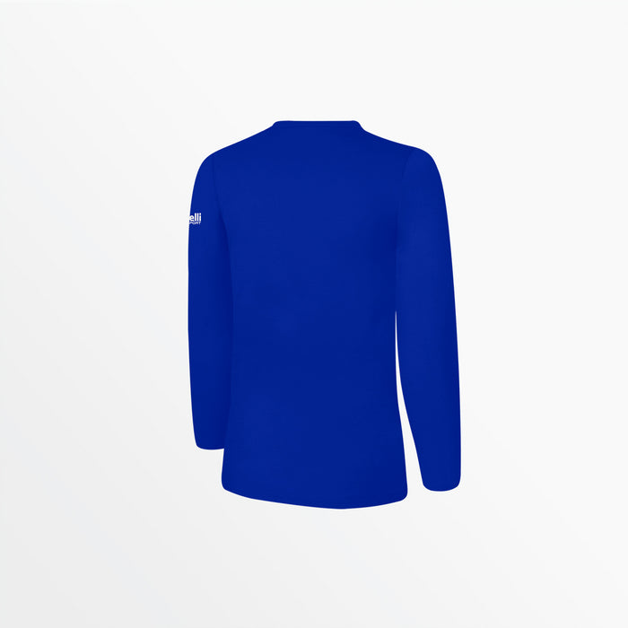 Capelli WOMEN'S BASICS LONG SLEEVE COTTON TEE Royal Blue