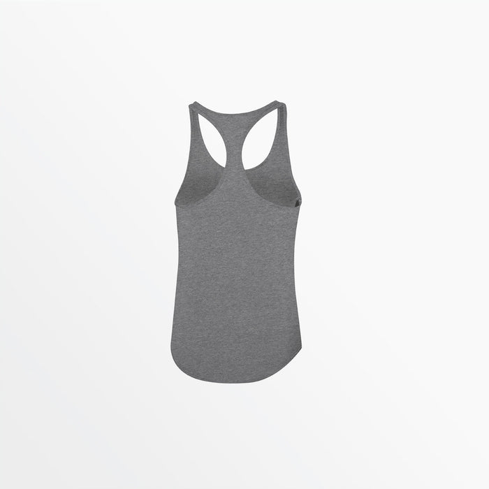 Capelli WOMEN'S BASICS RACER BACK TANK Light Heather Grey