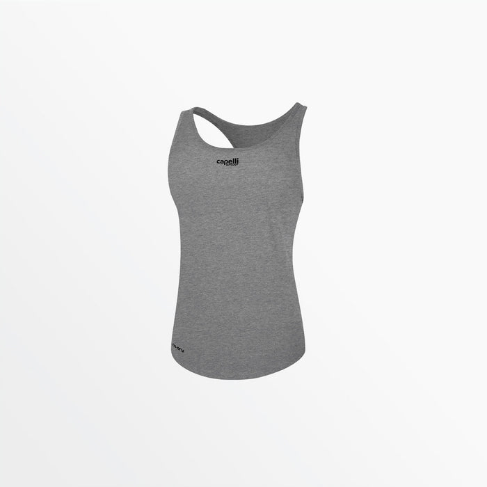 capelli WOMEN'S BASICS RACER BACK TANK Light Heather Grey