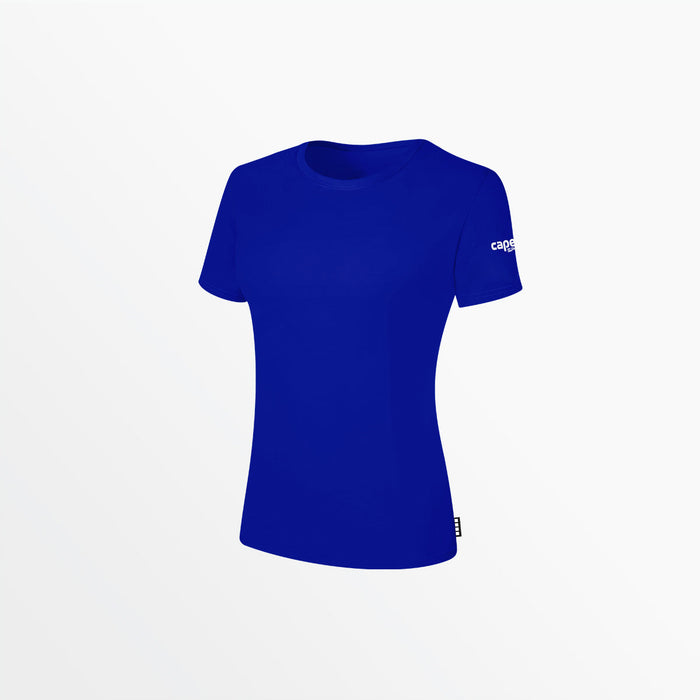 capelli WOMEN'S BASICS TEE WITH SLEEVE LOGO Royal Blue