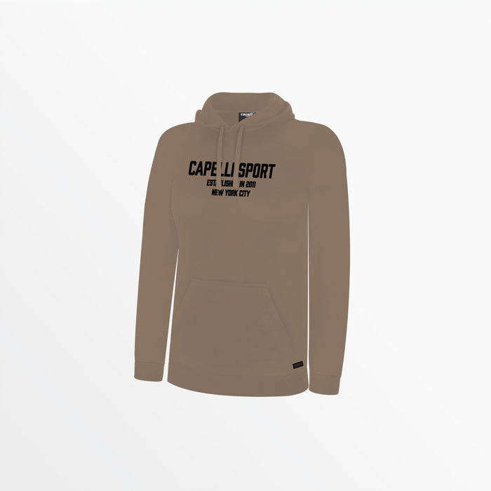 capelli WOMEN'S CS ESTABLISHED PULLOVER HOODIE Desert Brown
