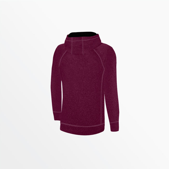 Capelli WOMEN'S ESSENTIAL HEATHER ZIP UP HOODIE Heather Maroon
