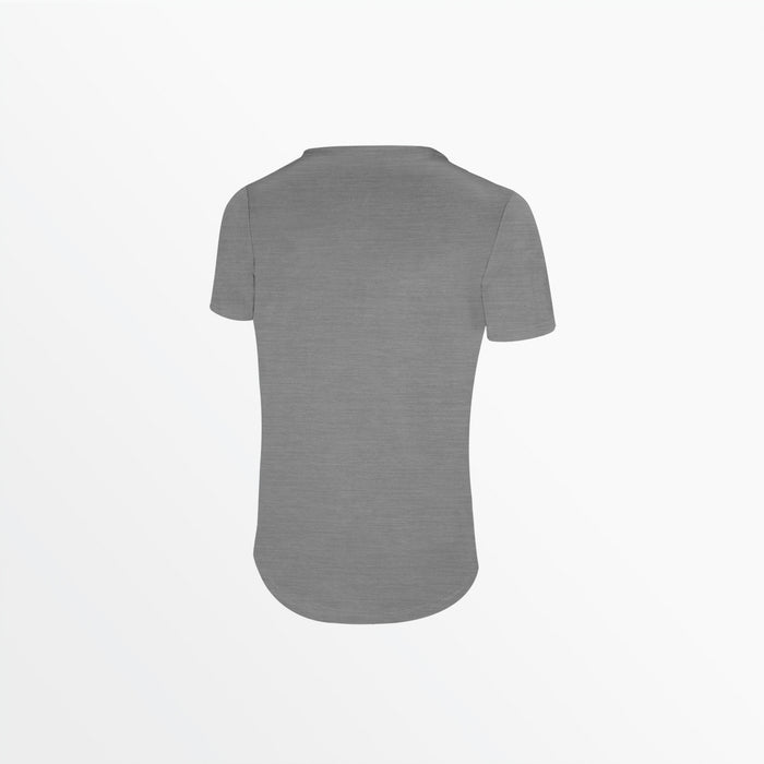 Capelli WOMEN'S LIFESTYLE CS DRY SCOOP TEE WITH CENTER LOGO Light Heather Grey