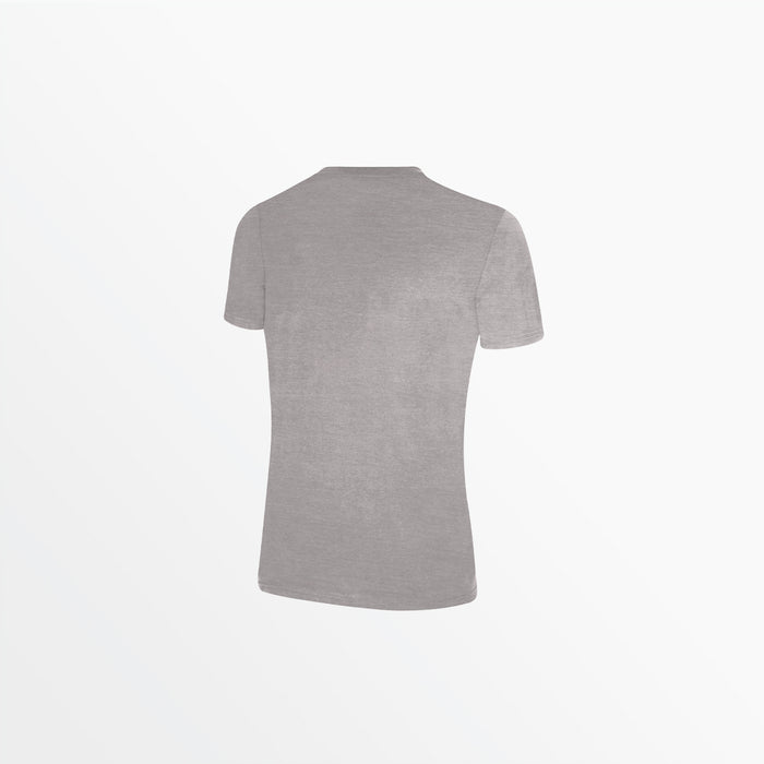Capelli WOMEN'S LOGO TEE W OVERSIZED CENTER LOGO Light Heather Grey