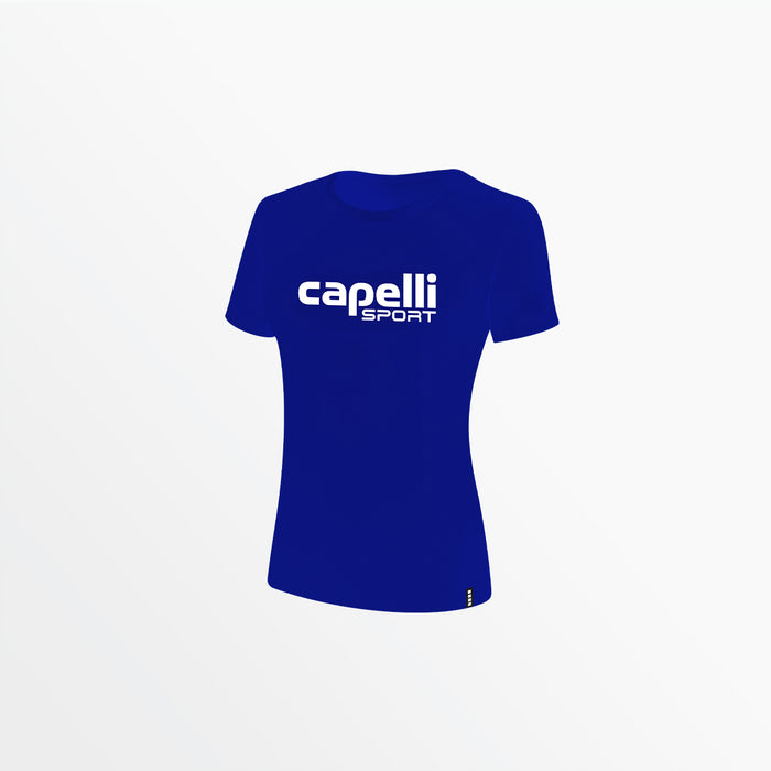 capelli WOMEN'S LOGO TEE W OVERSIZED CENTER LOGO Royal Blue