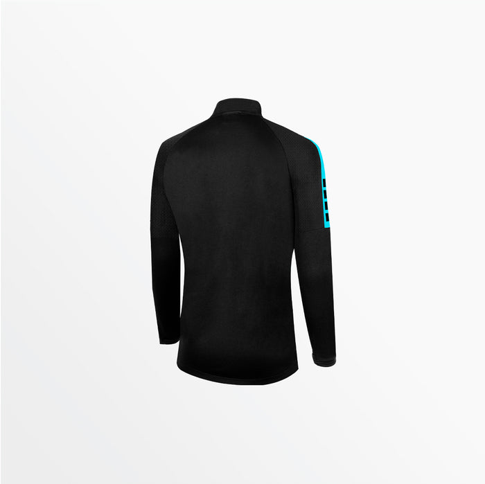 Capelli WOMEN'S MADISON 1/4 ZIP TECHNICAL TRAINING TOP Black Turquoise