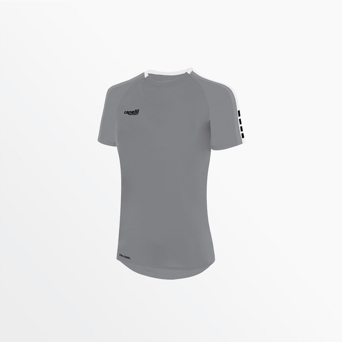 capelli WOMEN'S MADISON SHORT SLEEVE TRAINING TOP Light Grey