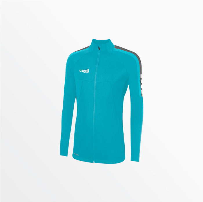 capelli WOMEN'S MADISON TRAINING JACKET Turquoise Medium Grey