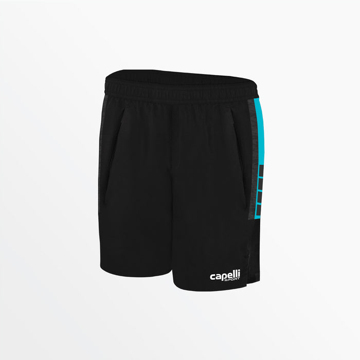 capelli WOMEN'S MADISON TRAINING SHORTS Black Turquoise