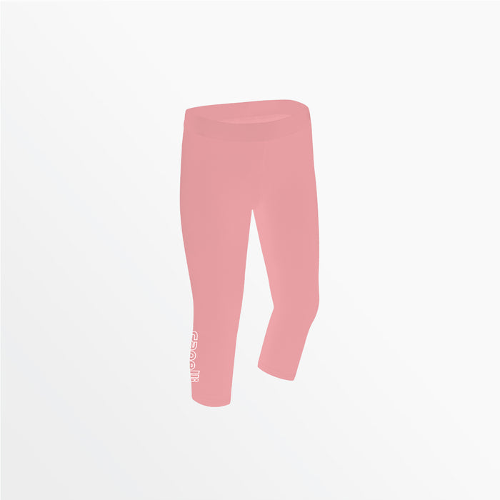 capelli WOMEN'S MID RISE LOGO 3/4 COTTON LEGGINGS Blush