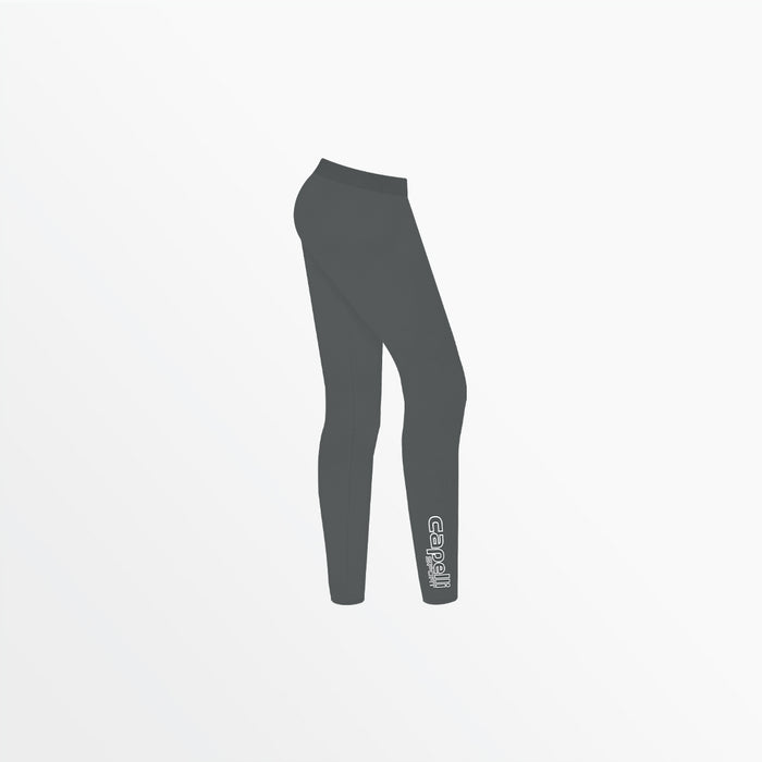 Capelli WOMEN'S MID RISE LOGO COTTON LEGGINGS Light Grey