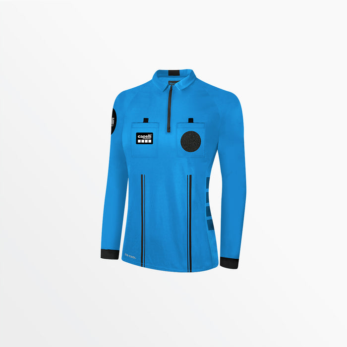 capelli WOMEN'S OFFICIAL REFEREE 1/4 ZIP LONG SLEEVE JERSEY Referee Blue