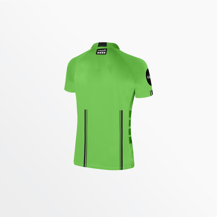 Capelli WOMEN'S OFFICIAL REFEREE 1/4 ZIP SHORT SLEEVE JERSEY Referee Green