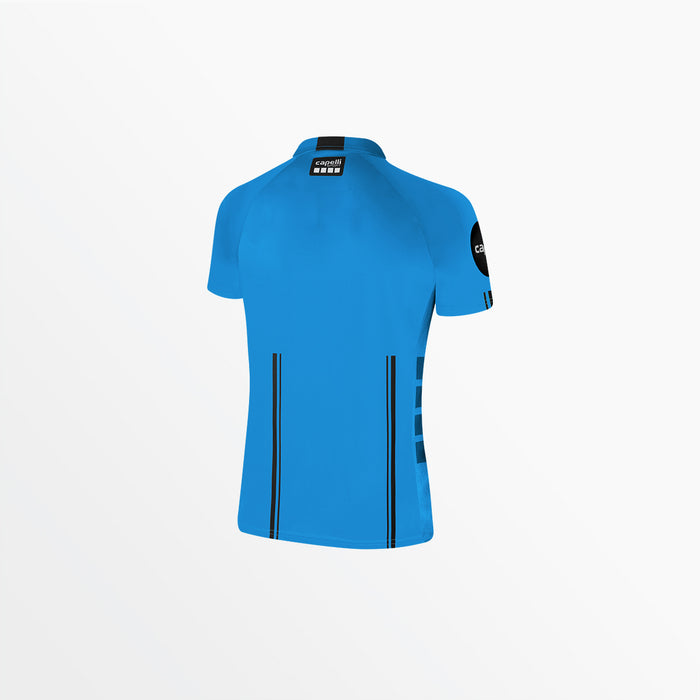Capelli WOMEN'S OFFICIAL REFEREE 1/4 ZIP SHORT SLEEVE JERSEY Referee Blue