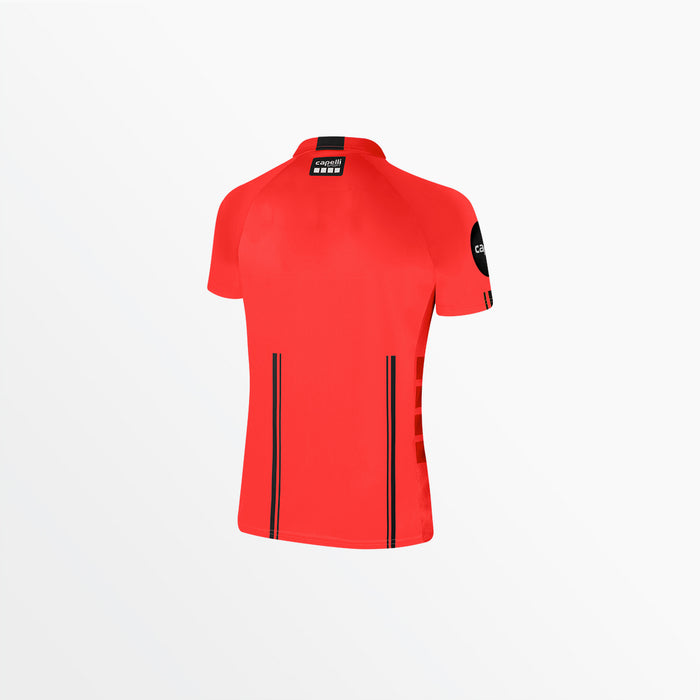 Capelli WOMEN'S OFFICIAL REFEREE 1/4 ZIP SHORT SLEEVE JERSEY Referee Red