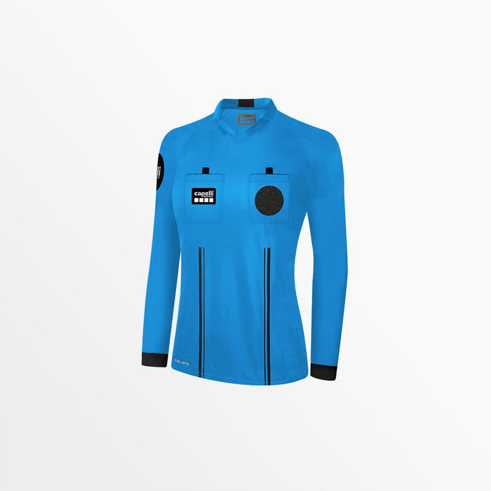 capelli WOMEN'S OFFICIAL REFEREE V-NECK LONG SLEEVE JERSEY Referee Blue