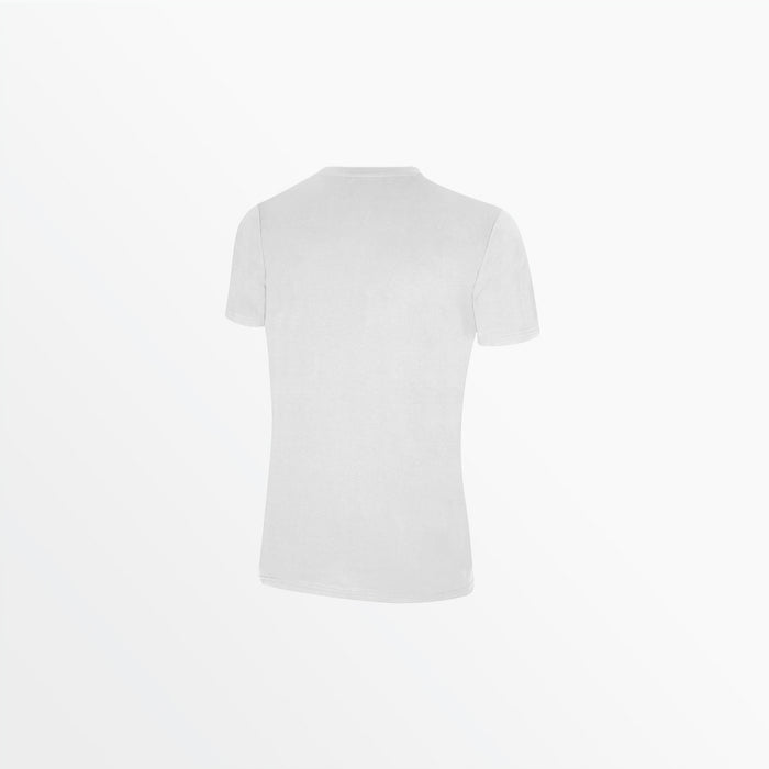 Capelli WOMEN'S SCOOP NECK TEE W/ OVERSIZED CENTER LOGO White Blush