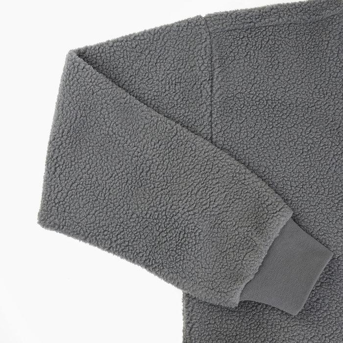 Capelli WOMEN'S SHERPA CROPPED PULLOVER HOODIE Medium Grey