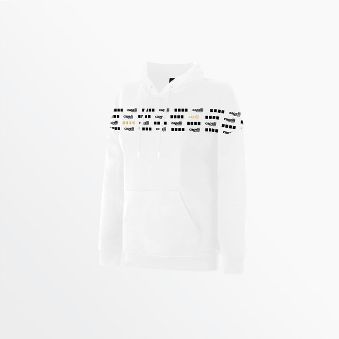 capelli WOMEN'S SIGNATURE GRAPHIC HOODIE White Metalic Gold