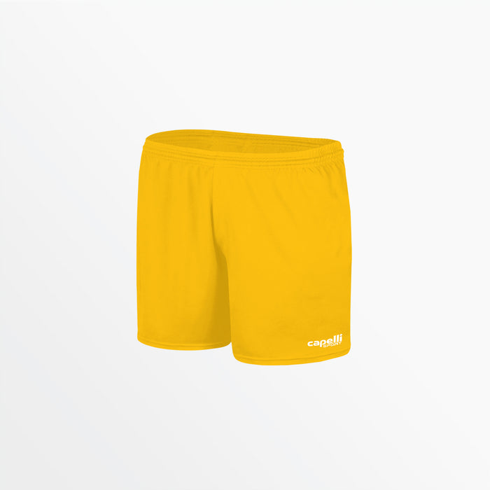 capelli WOMEN'S TEAM MATCH SHORTS 3" INSEAM Athletic Gold White