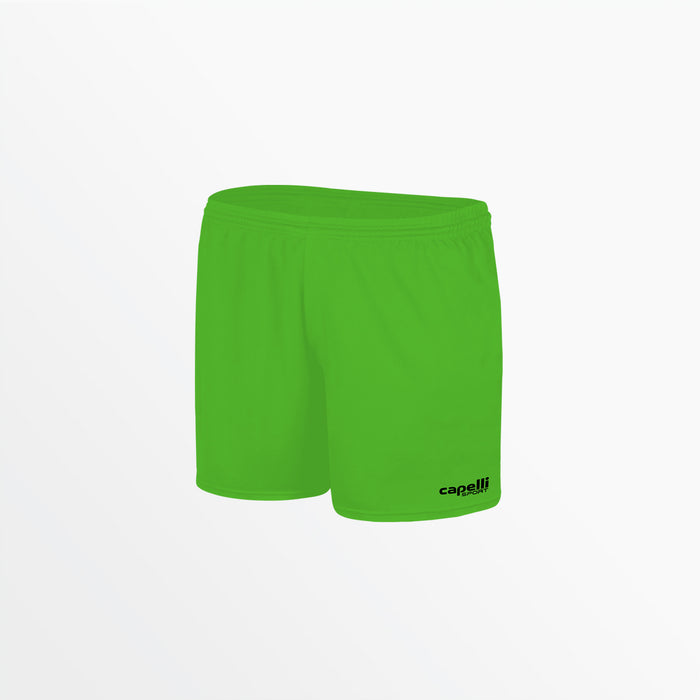 capelli WOMEN'S TEAM MATCH SHORTS 3" INSEAM Power Green