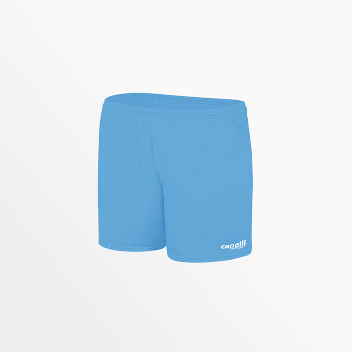 capelli WOMEN'S TEAM MATCH SHORTS 3" INSEAM Sky Blue