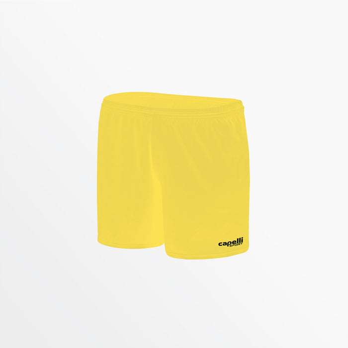 capelli WOMEN'S TEAM MATCH SHORTS 3" INSEAM Team Yellow